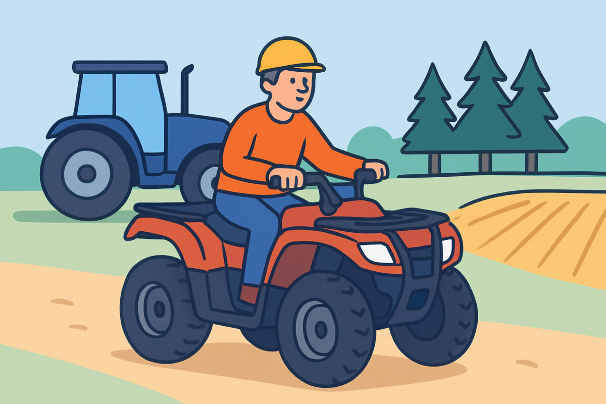 ATV ja mönkijä työkäyttöön – metsä ja pelto