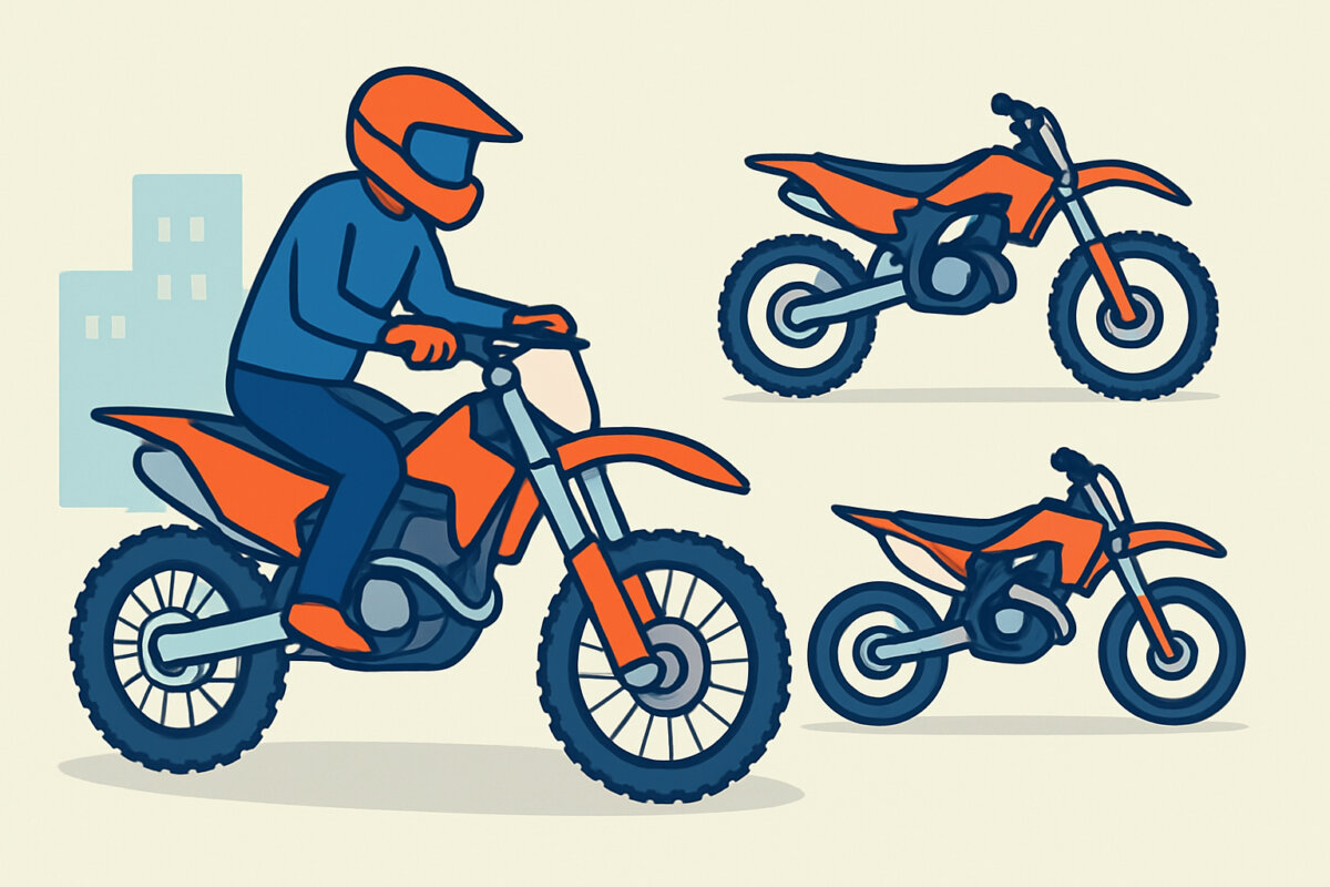 Maastopyörät – enduro, motocross ja supermoto erot