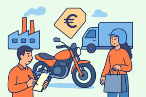 Moottoripyörän hinnoittelu – tehdas, varuste ja kuljetus