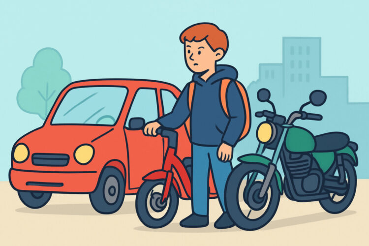 Mopoauto vai kevari 15-vuotiaan ensimmäiseksi ajoneuvoksi
